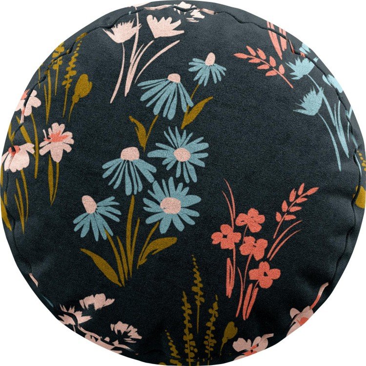 Подушка круглая Cortin «Чарующие цветы»